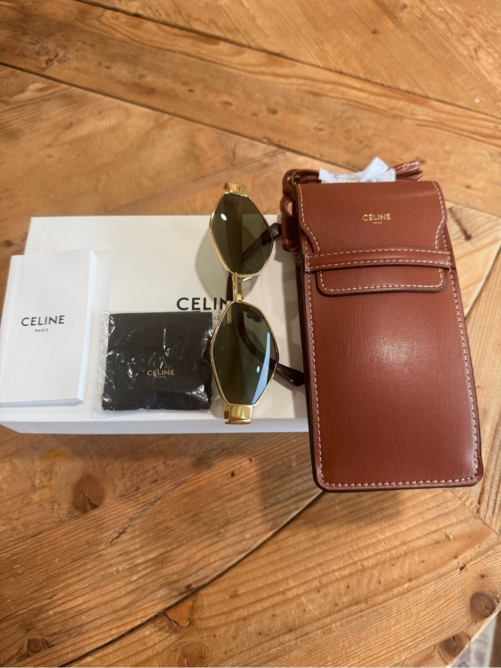 NEW IN BOX CELINE 2026 TRIOMPHE METAL 02 SUNGLASSES IN METAL - Picture 5 of 10
